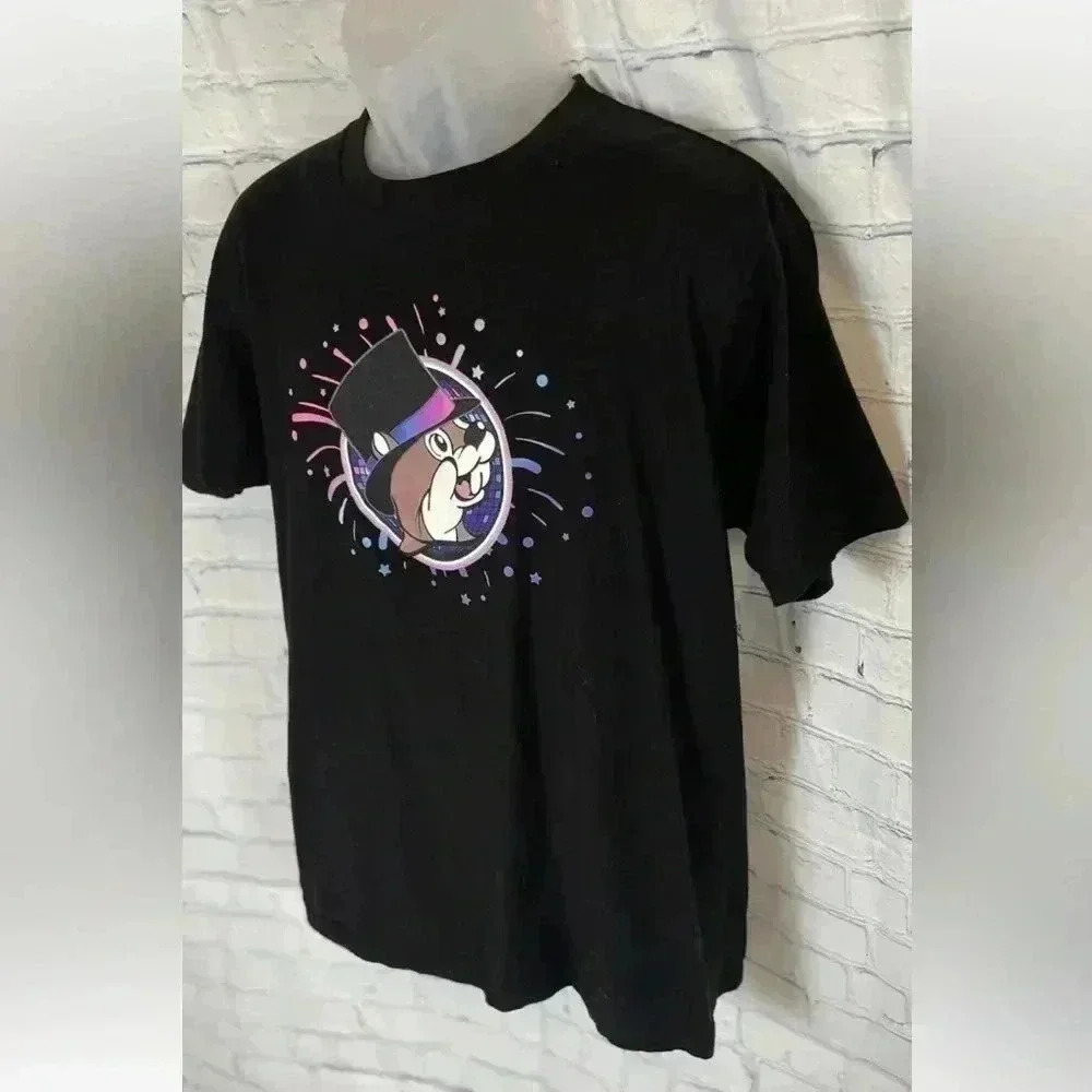 Buc-ee's T Shirt Adult L Black Happy New Year 2023 Short Sleeve Crew Neck beaver - Picture 14 of 15